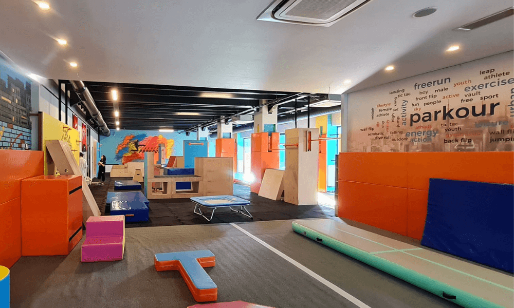 HerYerParkour 275m² parkur ve jimnastik salonu genel görünüm - Maltepe Dragos İstanbul
